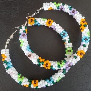 Beaded earrings all handmade